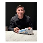 Javier Zanetti Signed Pantofola D oro Lazzarini X Pupi Fg Shoe  Display Case