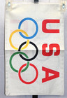 Usa Olympic Games Olympic Rings Usa Size 12x18 In Yard garden Flag