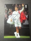 Framed Roger Federer Autograph Hand Signed Official Card Tennis Champion Rare 