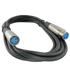 3pack 10 Ft Foot 3pin Xlr Extension Microphone Mic Audio Cable Male To Female