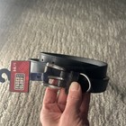 New Womens Faded Glory Waist Belt Black Leather Skinny Silver Tone Buckle Sz Ml