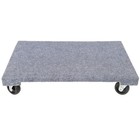 Heavy Duty Platform Moving Dolly Furniture Transport Cart W grey Carpet Surface