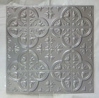 Wall Tiles Lot Of 10 Silver Gray Geometric Pattern Back Splash Square 12  X 12 