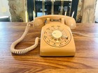 Vintage Working Itt Rotary Dial Phone  Classic Ivory Desk Telephone