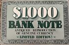 1840  1000 Bank Note The Bank Of United States Philadelphia  8894 Reproduction