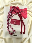 Red Coach Keychain Key Ring Bag Tag Bag Charm Lunar New Year Collection