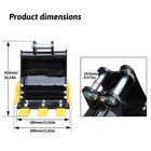 300mm Narrow Bucket For 1-2 Ton Mini Excavator Attachment Teeth Trench Bucket