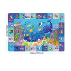 Baby Play Mat For Floor - Abc Kids Rugs For Playroom - Sea Animal P    Fast Ship