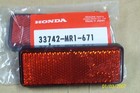 1 New Rr0502 Red Reflector Stanley 0820 Honda 33742-mr1-671  Self Stick Sae A 78