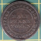 1813 Nova Scotia 1 2 Penny Trade   Navigation Token Ns-21a4