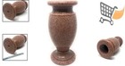 Memorial Cemetery Flower Vase Plastic Pink Granite Metal Spike Outdoor Grave    