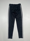 Adidas Pants Youth Medium 10 12 Black 3 Stripe Athletic Track Leggings