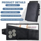 Men s Black Front Pocket Pop Up Rfid Blocking Wallet For Men Slim Card Holder 