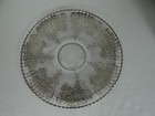 Heisey Silver Overlay Glass Round Torte Plate Ridgeleigh Grapes Leaves 13 1 4 