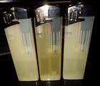 3 New Rare Clear Clipper Super Lighters Race Trac All Prefilled   Refillable