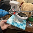 Hasbro 2016 Toilet Trouble Game  Toy With Sound Squirting Water Family Fun