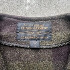 Filson Mackinaw Green black Plaid 100  Wool Button Front Vest Mens M
