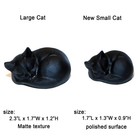 Owmell Tiny Sleeping Cat Statue Hand-carved Healing Stone Gemstone Little Kit   
