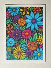 Aceo Print Of Cat In Flowers From Original Art By Mojokat_madefromscratch