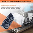 Wd28x27241 Dishwasher Lower Rack Carrier And Roller Kit For Ge Dishwasher Low   