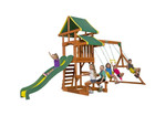 Backyard Discovery Tucson Cedar Wooden Swing Set Kids Outdoor Playground Slide