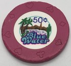 1995 Blue Water Casino  0 50 Chip - Parker Az - Cg001284 - Indian Tribal