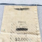Vintage Two Sided U s  Mint Deposit Bag Dollar   Cent Coin Money Canvas Bank Bag