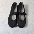 Dansko Shoes Womens Size 41 Black Mary Jane Leather Mesh Sneaker Slip On Flats