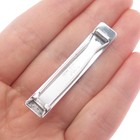 Georg Jensen 925 Sterling Silver Vintage Lily Flower Oxidized Hair Barrette Clip