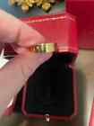 Catier Love Ring 18k Yellow Gold Plated  Love Ring 5 5mm No Diamond Set With Box