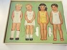 Paper Doll Box Original 1957 Foreign Dolls Platt Munk Unpunch Uncut Partial Cut