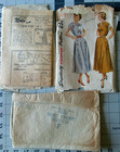 1940s Vtg Simplicity 2792 Women Fitted Bodice Dress Sew Pattern Size 16 B 34