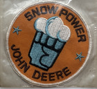 John Deere Snow Power Nos Vintage Patch 4  Inch Diameter