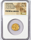 Ostrogoths Athalaric Gold Justinian I Av Tremissis 526-540 Ad - Ngc Choice Au