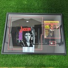 1988 Michael-jackson Memorabilia Framed 41x29 Shirt And Magazine