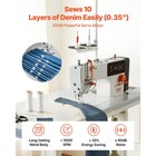 Uimoso Industrial Lockstitch Sewing Machine With Thread Cutter Set