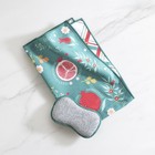 Norwex Reversible Tea Towel   Dual-sided Sponge Pomegranate plaid Free Ship