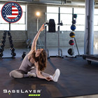 Baselayer Core Series Interlocking Floor Tiles - Black  15 Sqft  6 Pack 