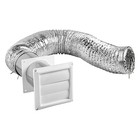 4-in  X 8-ft  Ul 2158a Transition Duct Louvered Vent Kit