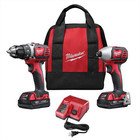 Milwaukee 2691-22 M18 Cordless Combo Kit Drill And Impact Driver Set
