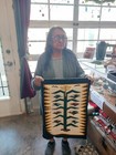 Navajo Handwoven Tree Of Life Pattern Rug Weaving