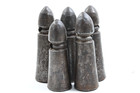 Old Tibetan Sky Iron Buddha Seals 5pcs Set Antique Buddhist Ritual Signet Stamps