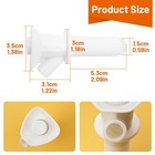 3 Pcs Push-button Cooler Spigot Replacement  Compatible With Rubbermaid White