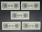 Lot Of 5  ac dc Money  1990 Tour 