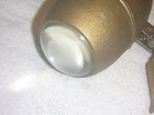 1930 s - 40 s  Art Deco Metal Clamp Headboard Bullet Fisheye Lens Lamp