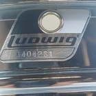 Ludwig Steel Rocker 8lug Snare Drum 80s 5x14 vintage Chrome Black white  a404231