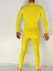 Rubber Latex Catsuit Front Zip 0 4 Mil 100  Latex Rubber Yellow