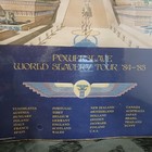 Rare 13  X 20  Iron Maiden Power Slave Poster Tour Dates Original 80s Print