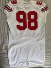 Rare 2016 Ohio State Buckeyes Football  Team Issued   Game Used White Jersey  98