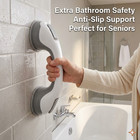 Shower Handle 2 Pack 12  Grab Bars Suction Grip Handicap Elderly Bathroom Safety